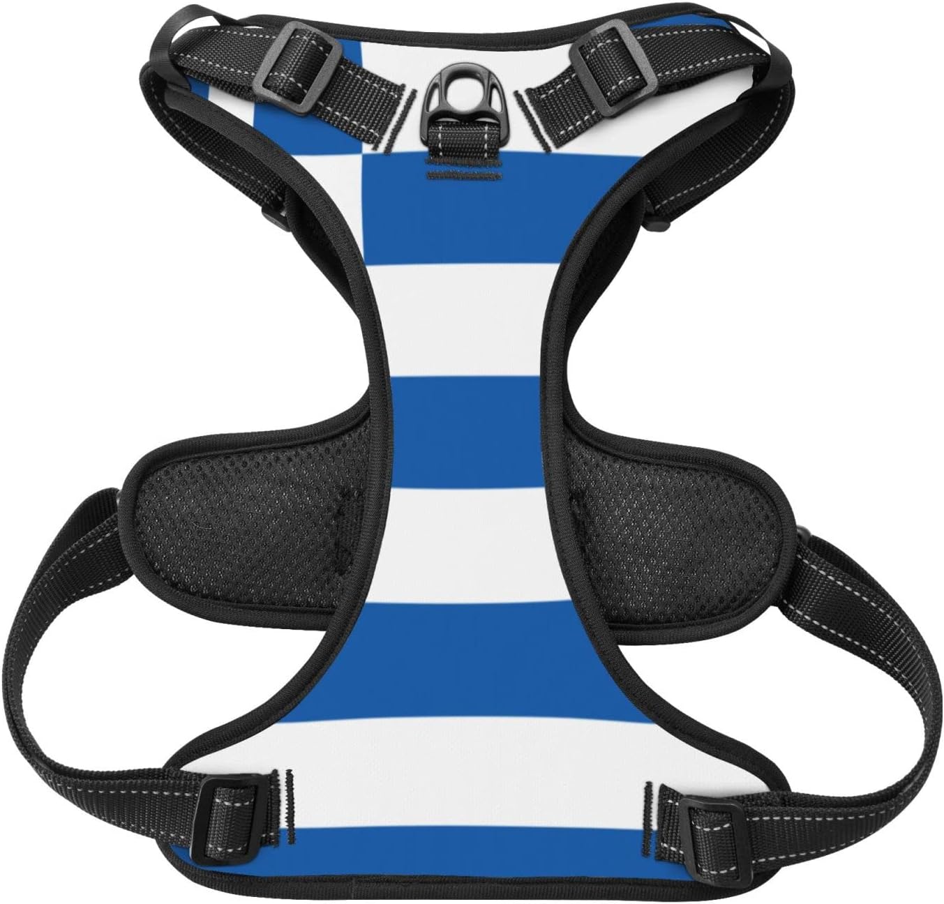Flag of Greece No Pull Dog Vest Harness for Small Medium Large Dog Puppy Pets Cats Outdoor Walking