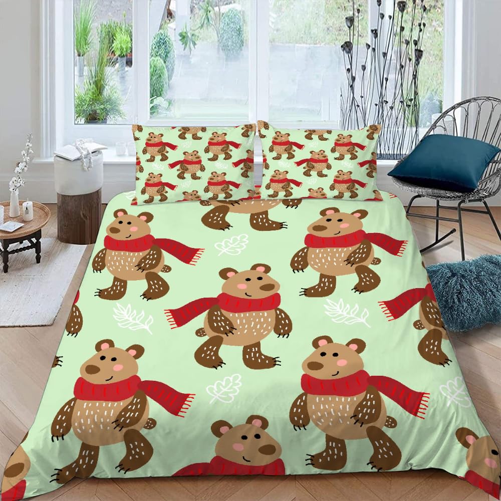 Housse de couette ours 220x240 cm pour veiller sur les nuits de vos enfants
