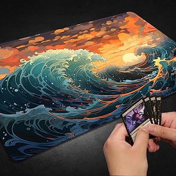 Amazon.com: Edge-Stitched 24x14 Inch MTG Playmat ,TCG Playmat with