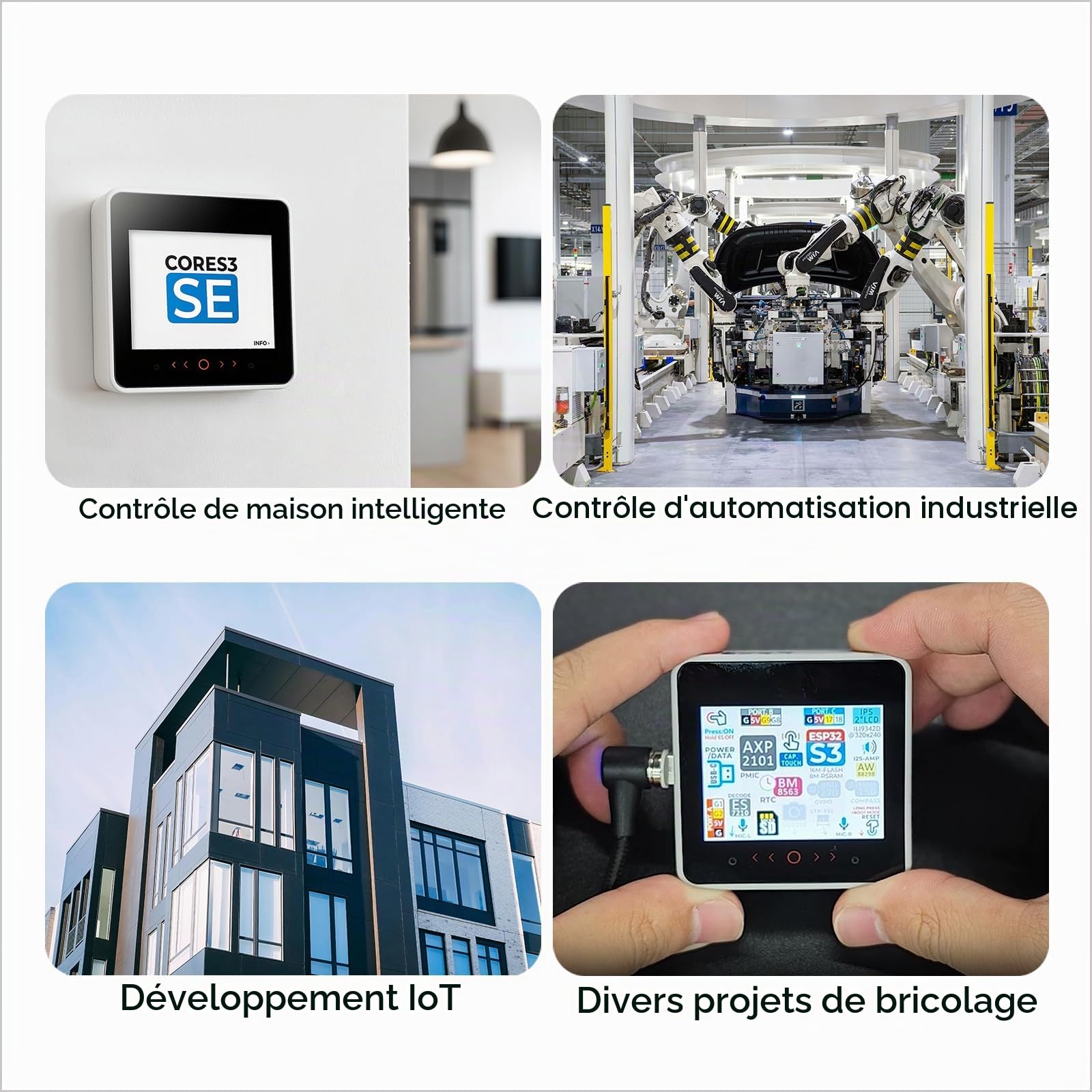 M5Stack Contrôleur officiel CoreS3 SE IoT sans fond de batterie