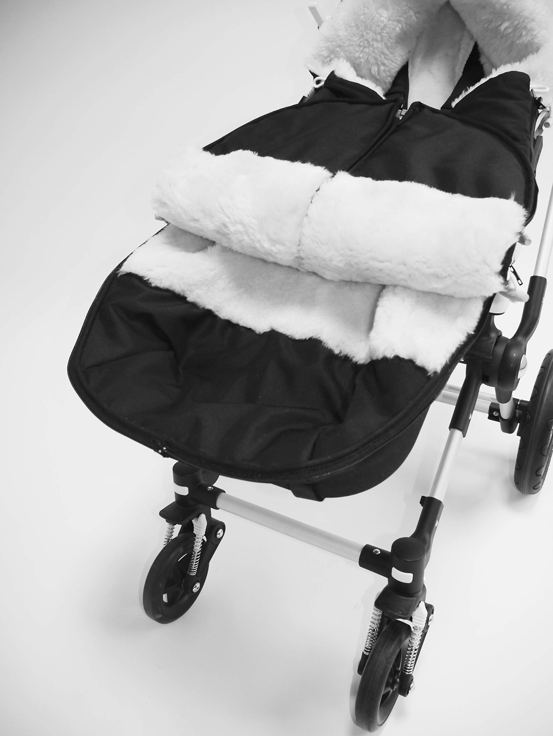 Kaiser 6540835 Allex, Lammfell Kinderwagen Fußsack, marrone
