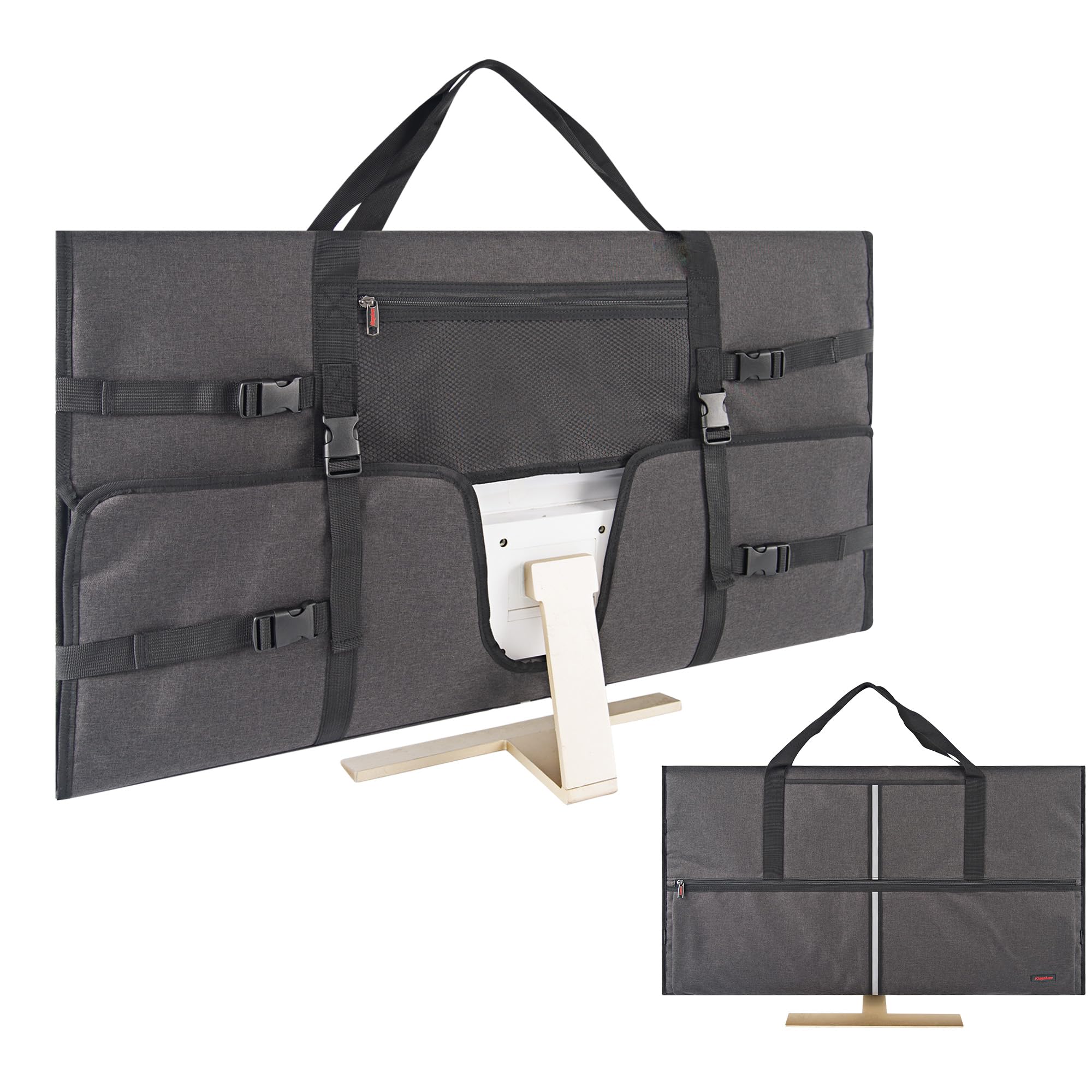 Kingshion Travel Carrying Bag Compatible with 32" All-in-One Desktop Computer and 32" Monitor (Dark Grey)