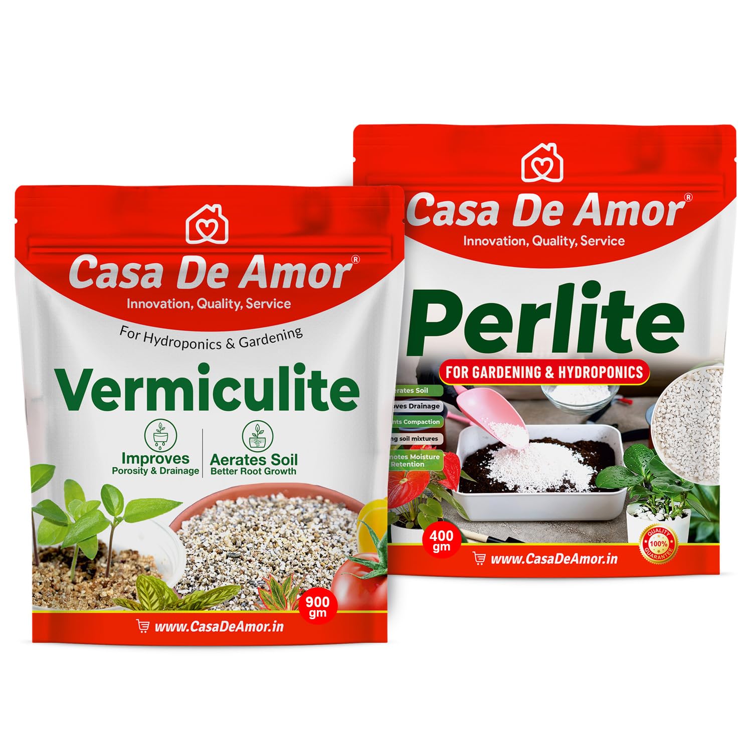 Casa De Amor Perlite 400 gm and Vermiculite 900 gm Growing Media for Organic Gardening (B07RND98VJ) Amazon Price History, Amazon Price Tracker