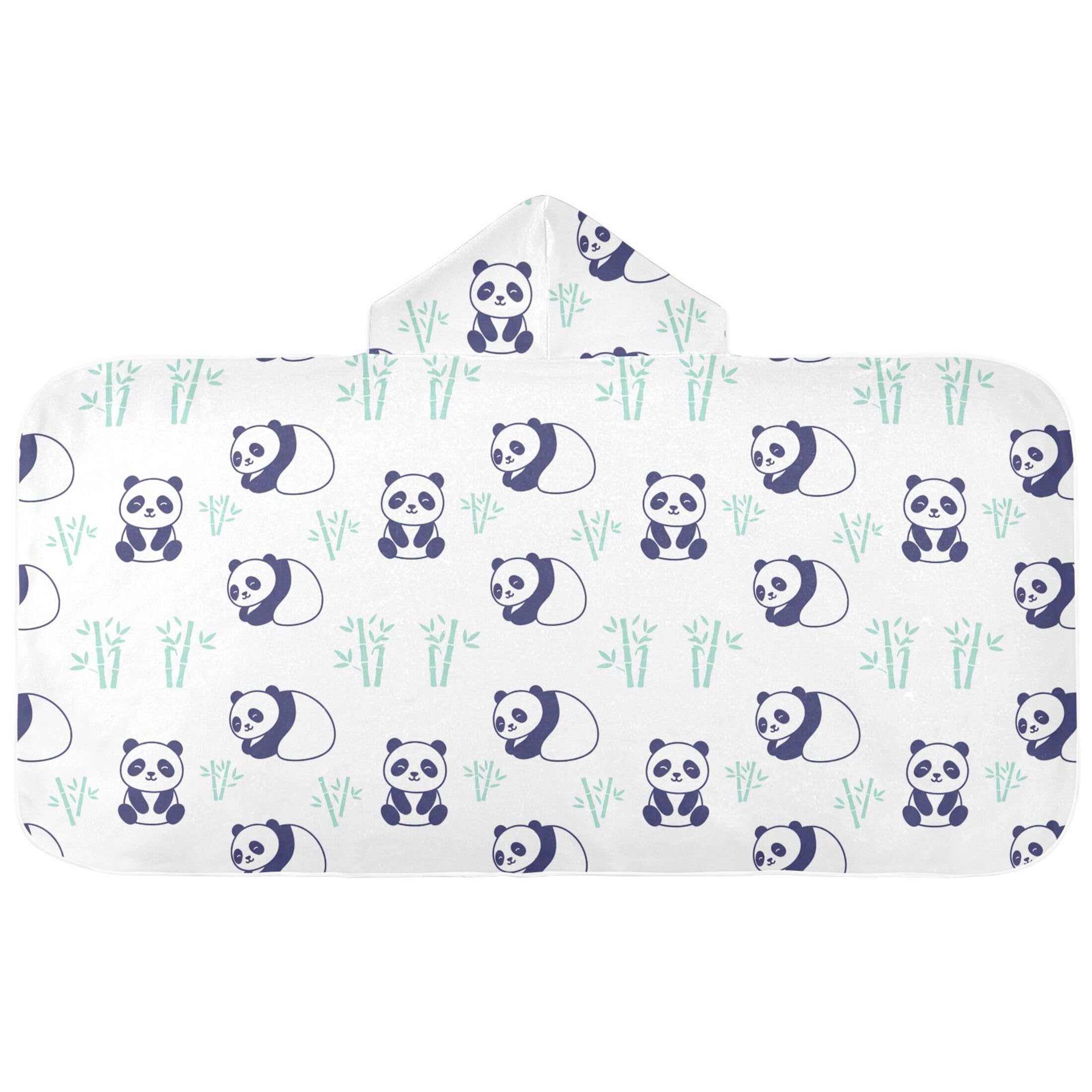Fuauuyl Panda Hooded Baby Bath Towel Soft & Breathable Towel for Newborns Infants Toddlers, Nursery Essential
