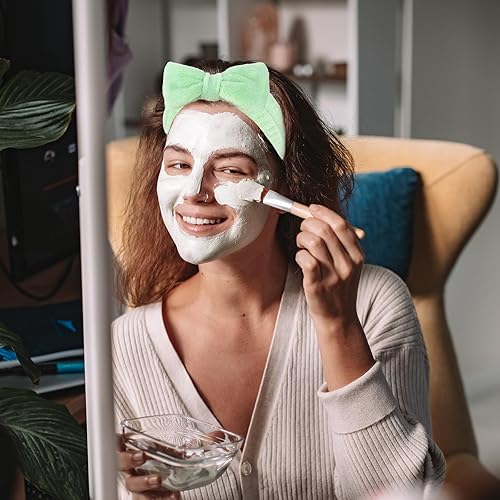 Miniatura 4 de CIEHER Juego de 8 bandas para el cabello para despedidas de soltera, 1 blanco + 7 verdes, accesorios para el cabello para novia dama de honor,