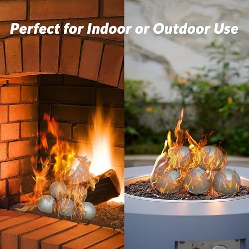 Miniatura 5 de RealFyre P45 Esferas de Fyre Graystone de 5" - 24"