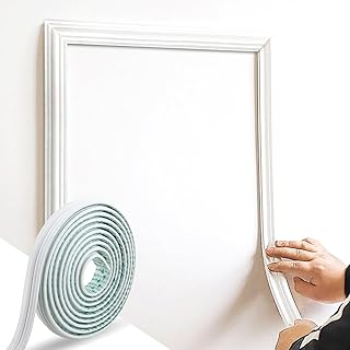 118" x 1.5" Lightweight Peel and Stick Chair Rail Molding, Flexible Accent Wall Trim for Home Decoration & Protection