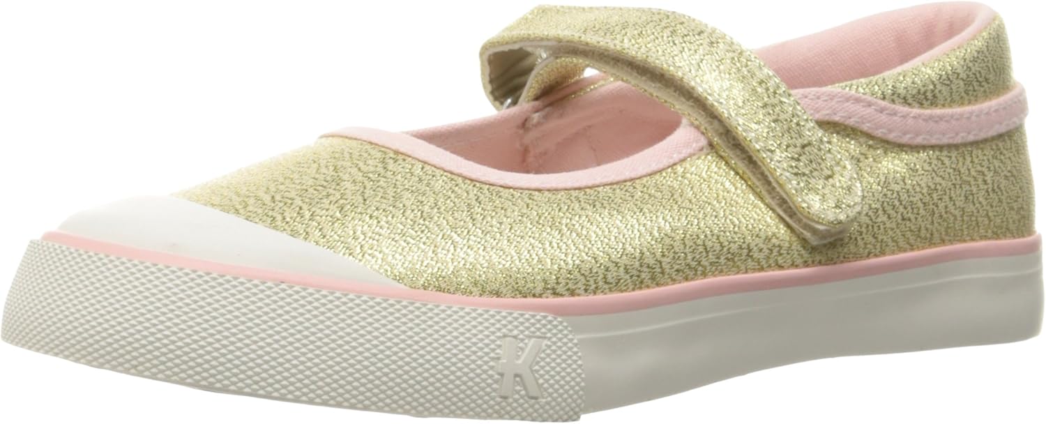 See Kai Run Girl's Marie Gold Glitter Jane, 4 M US Toddler