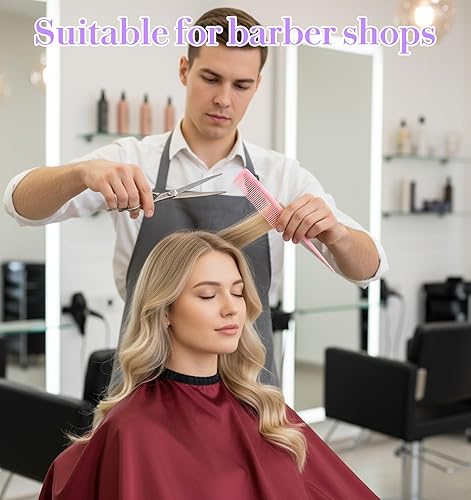 Miniatura 4 de 6 peines para separar el cabello, peine de dientes de rata, peines de seccionamiento para mujeres, peinado, desenredar la espalda, peinado,