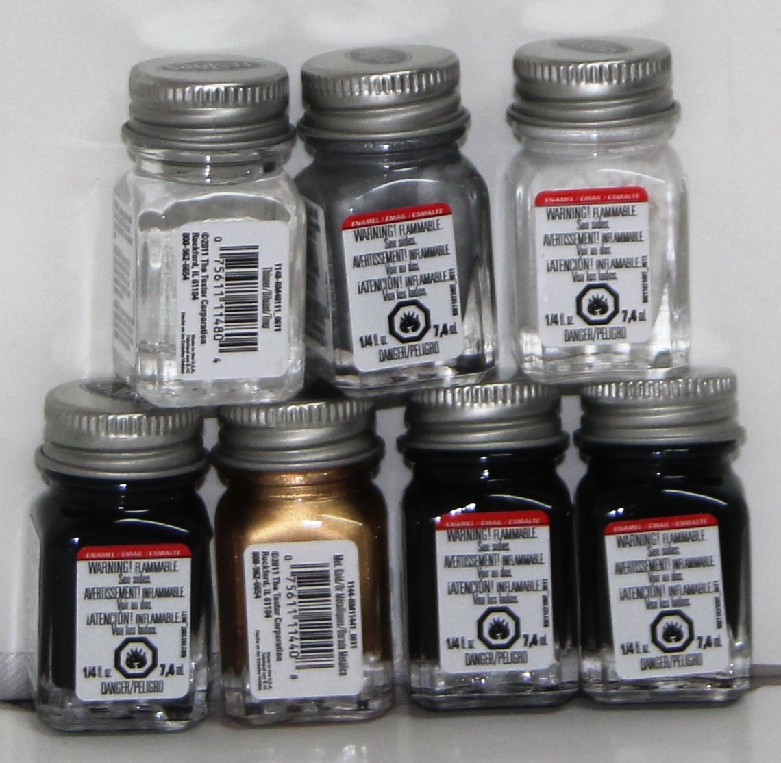 Buy Testor's Enamel Paints 7 Pack Basics Set 16 1/4 oz Gloss