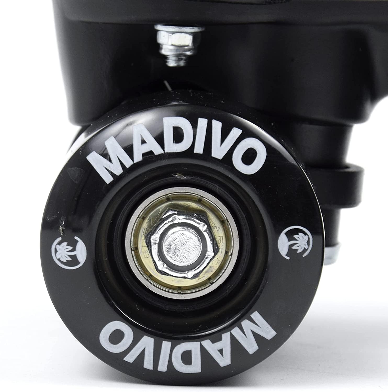 MADIVO Patins à roulettes classiques classiques pour femme - Roulement à billes ABEC-7 - Pour fille - Noir - Tailles 35, 36, 37, 38, 39, 40, 41