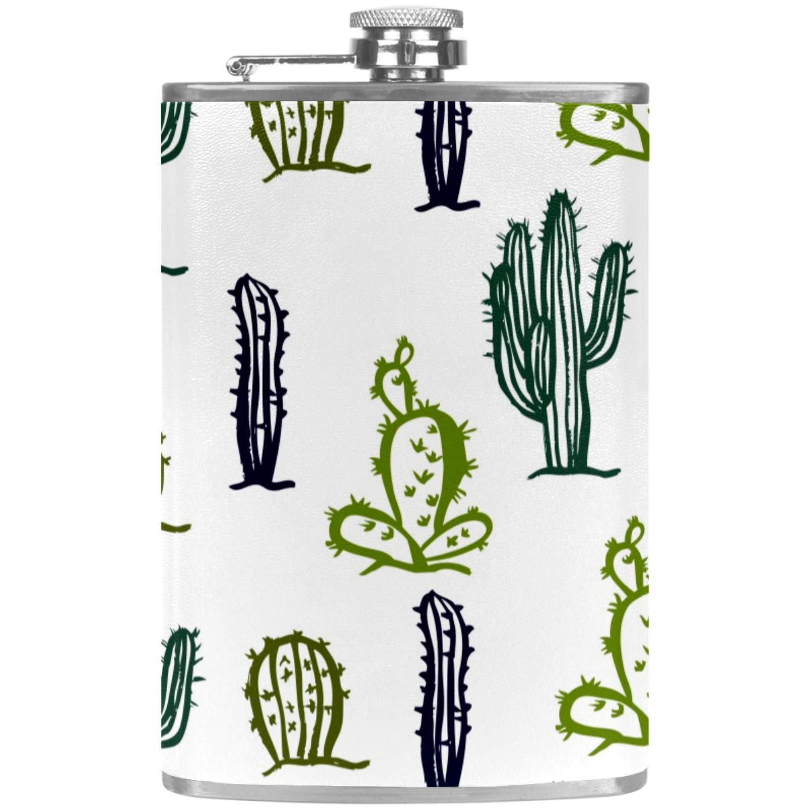Flasque à whisky en cuir avec entonnoir pour le camping