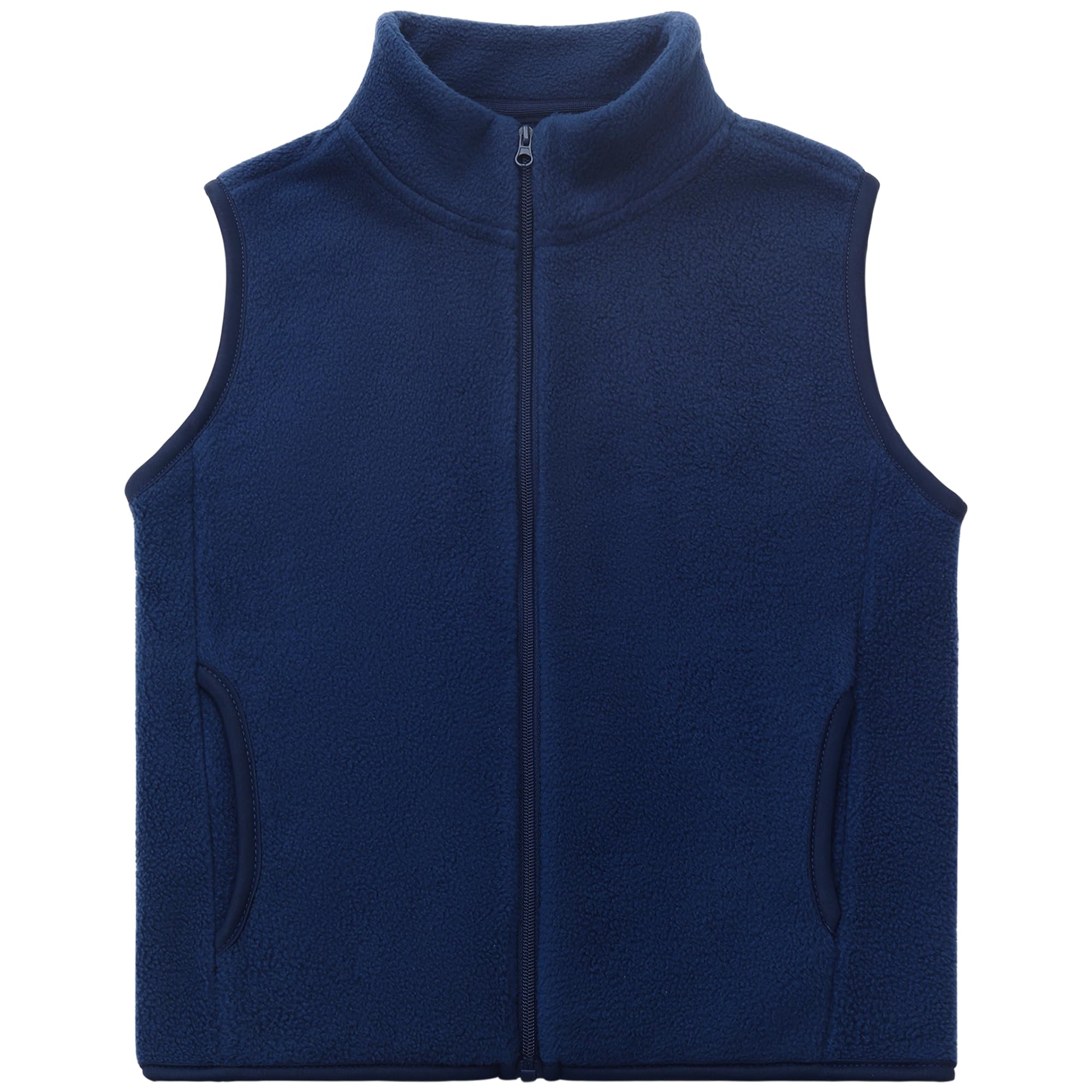 Kleinkind Kinder Fleeceweste Erwachsene Ärmellose Jacke Stehkragen Winddichter Reißverschluss Polar Fleece Weste Solide Eltern-Kind Leichte Kinderjacke Oberbekleidung Oberteile