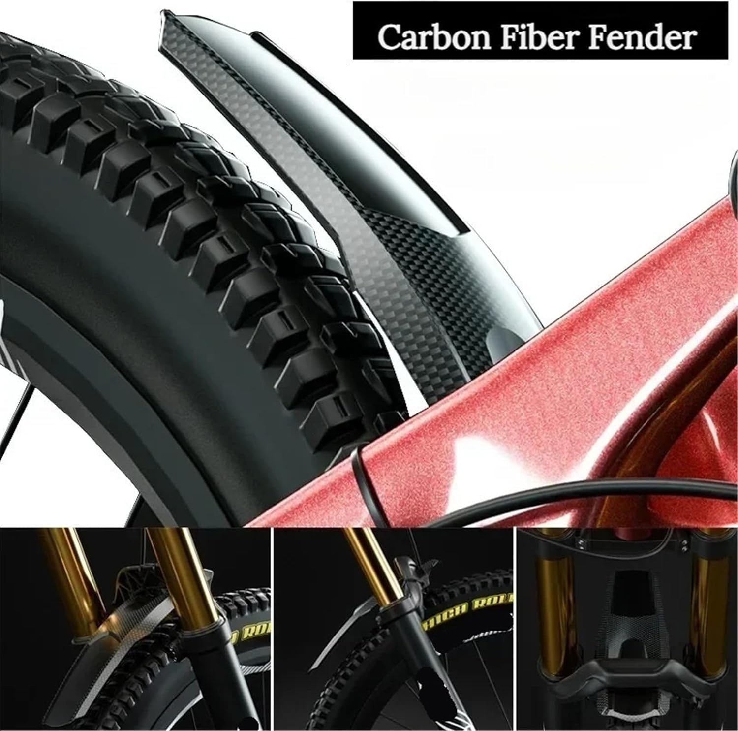 Mountain Bike Front and Rear Fenders, Universal Bicycle Accessories, Cycling Gear