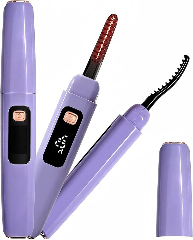 Curvador de cílios térmico Raysino S800 recarregável Dusty Purple/Rose, 129 mm