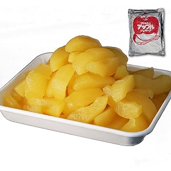 Amazon | どっさり国産りんごのコンポート 2.2kg〔8分の1カット