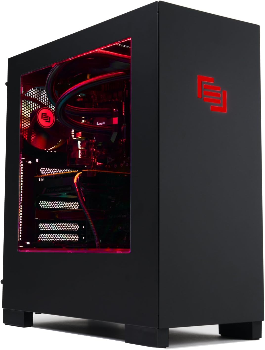 MAINGEAR Vybe - AMD Ryzen 7 1800X, GTX 1080- Handcrafted in The USA - 8-Core 4K Gaming & Streaming, Black & Red (Vybe [Ryzen - Best])