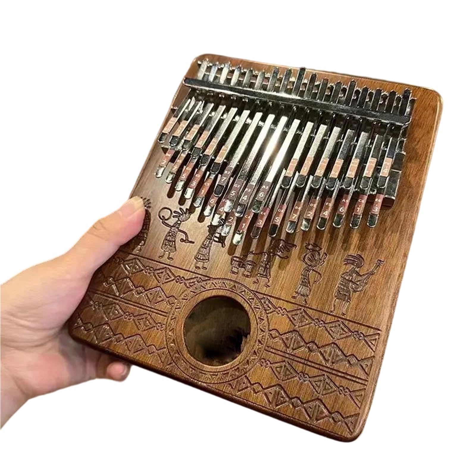 Kalimba Professionale Kalimba Pianoforte A Pollice Portatile Per Principianti Strumento A Tastiera Semplice 17 Note E 34(34 tone)