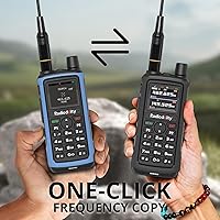 Vista 5 de Radioddity GM-30 PRO GMRS Radio, Long Range Handheld Radio with UHF/VHF/NOAA/FM/Airband Reception, APP Wireless Programming 1.77" TFT Display