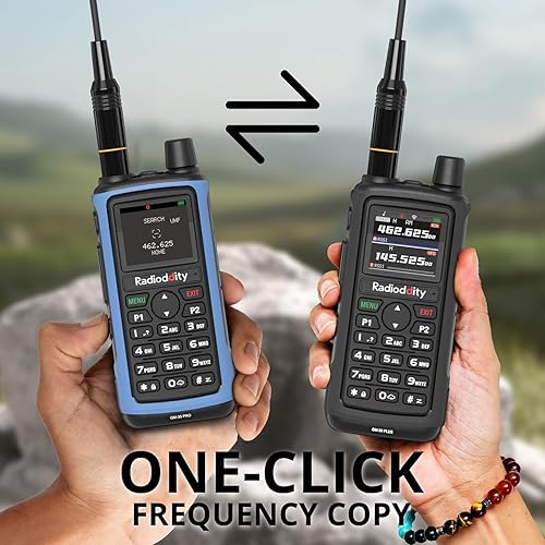 Miniatura 5 de Radioddity Radio GM-30 PRO GMRS, radio de mano de largo alcance con recepción UHFVHFNOAAFMAirband, programación inalámbrica con aplicaciones,