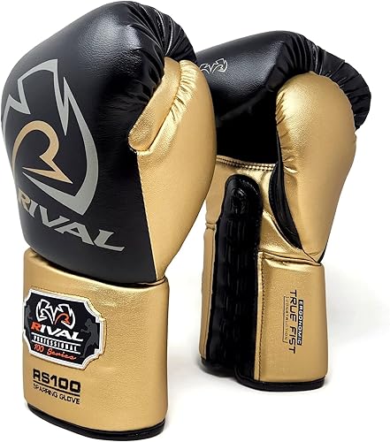 Miniatura 3 de RIVAL Boxing RS100 - Guantes profesionales con cordones, hechos a mano con poliuretano de microfibra súper rica, diseñados ergonómicamente para