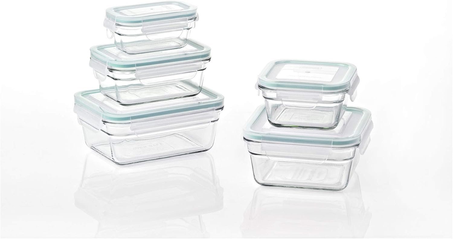 Glasslock Oven and Microwave Safe Glass Food Storage Containers 10