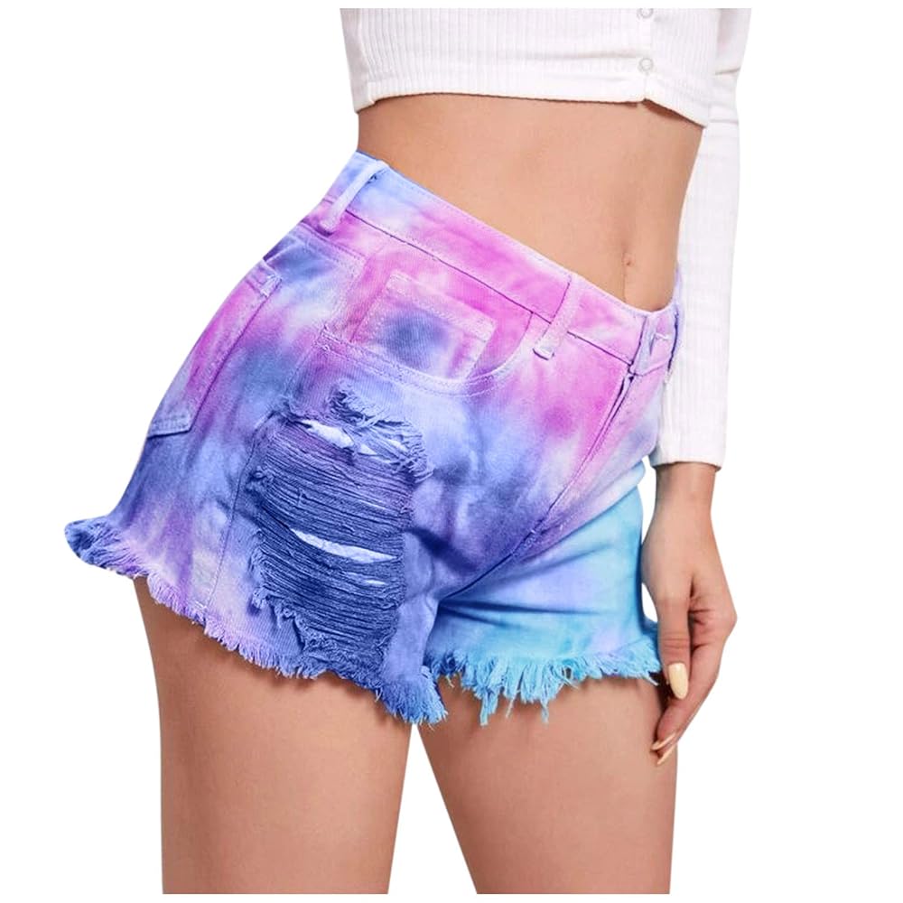 【ESC STUDIO】Tie-dye denim shorts イーエスシースタジオ(ESC STUDIO) Tie-dye denim shorts