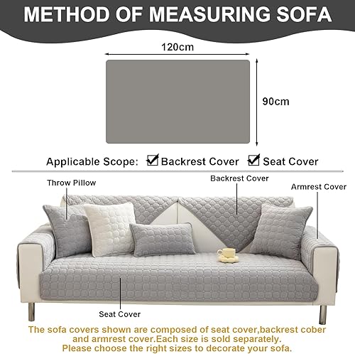 Vista 104 de Fundas para sofá, fundas universales mágicas para sofá, fundas elásticas para sofá en forma de L para sofá seccional, funda para sofá de 3 cojines