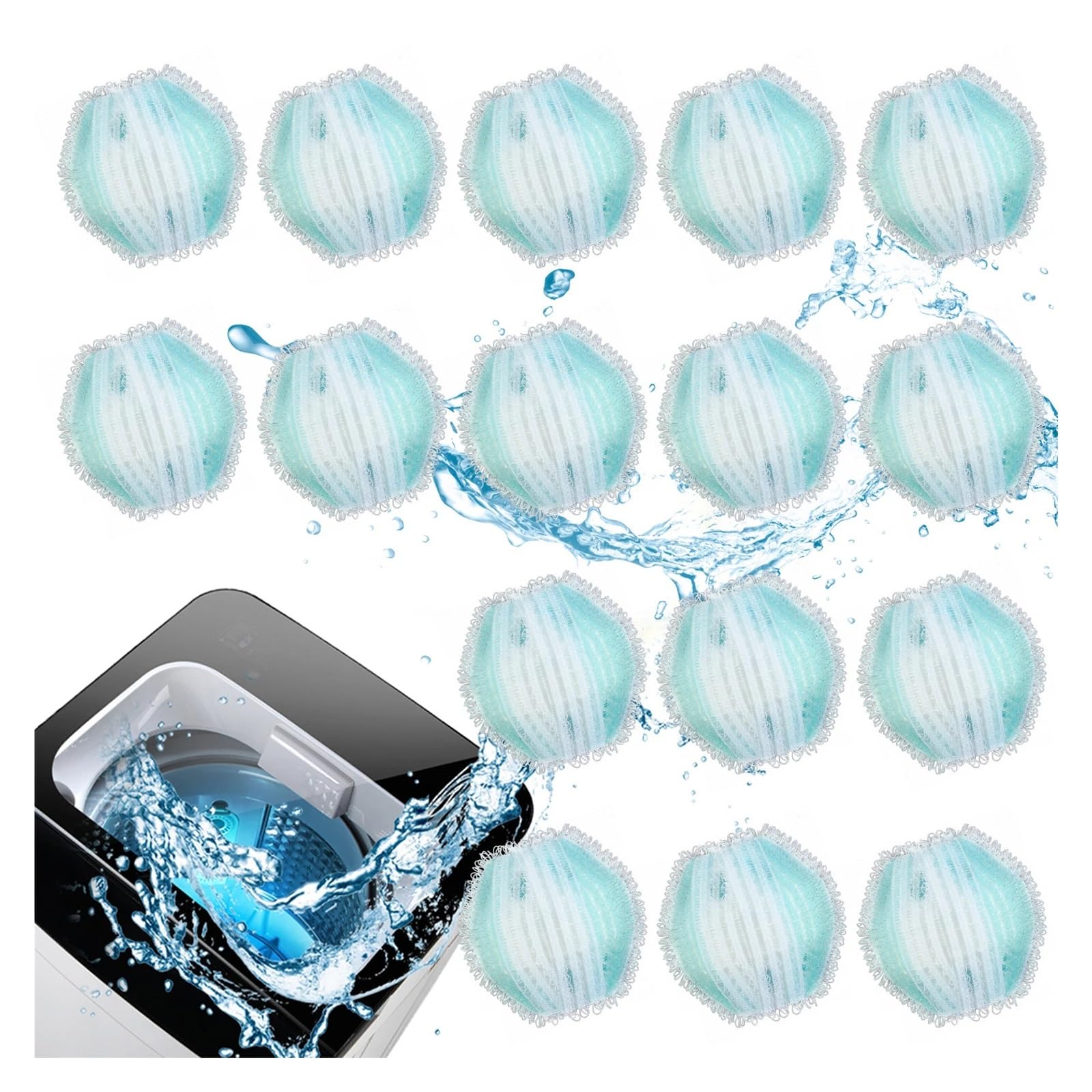 Wäsche-Tierhaarentferner, Wiederverwendbar, Langlebig, For Waschen Von Haaren, Einfach Zu Verwenden, Schwimmende Tierhaarentfernungsbälle For Die Waschmaschine Hocheffiziente Reinigung(32PCS)