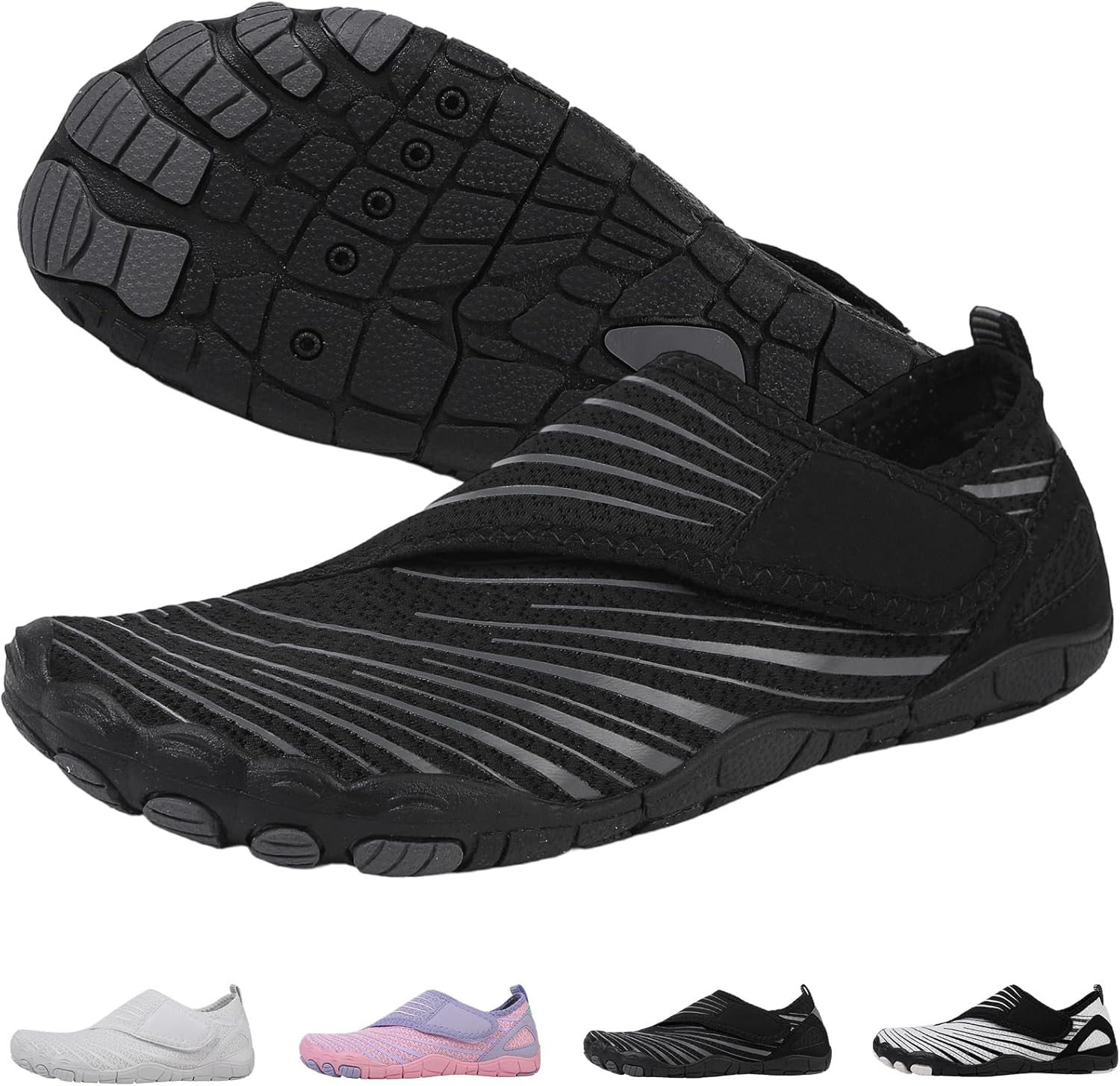 MOCHINI Voyabarefoot Shoes for Women & Men, 2026 Upgrade Wide Toe Box Barefoot Hiking Sandals, Non-Slip Adjustable, Comfortable Slip-On for Outdoor Hiking & Beach Walking Travel