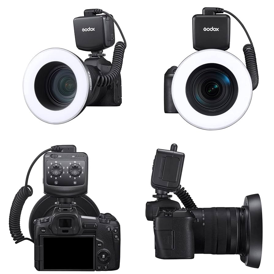Amazon.com : Godox Ring 72 Macro LED Ring Light with 8 Lens
