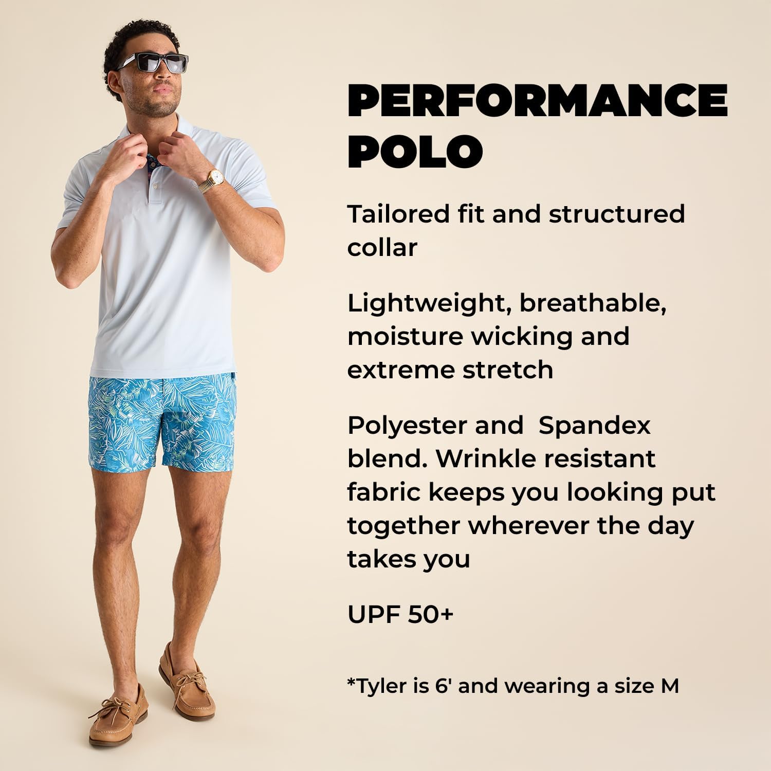 Chubbies Performance Mens Polo Stretchy, Breathable Golf Polo Mens Polo Shirts Short Sleeve