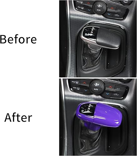 Vista 30 de Voodonala Para Challenger Charger ABS - Pomos de palanca de cambios para Dodge Challenger Charger 2015-2025+ Dodge Challenger Charger Accesorios