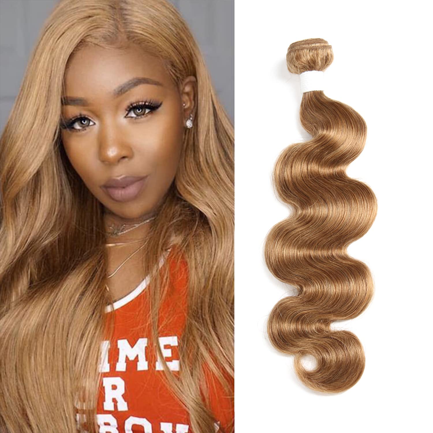 Golden Blonde Body Wave Remy Human Hair Extensions 22 Body Wave Keratin Tip Hair Extensions: Moonlight Blonde  main image 2