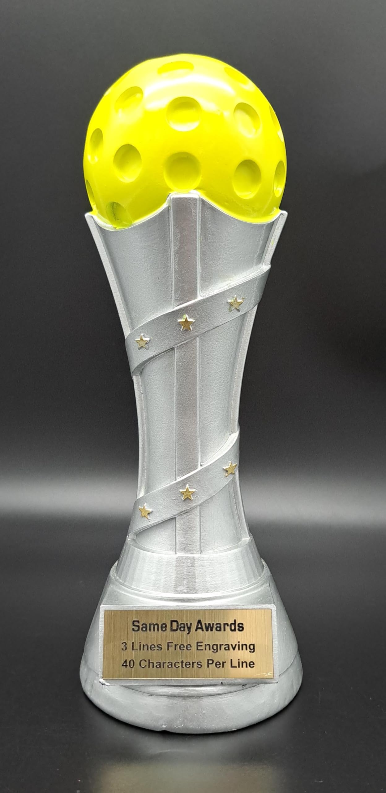 Same Day Awards Victory Premium Pickleball Trophy (Available in 3 Sizes) Engraving Included (9 Inches)