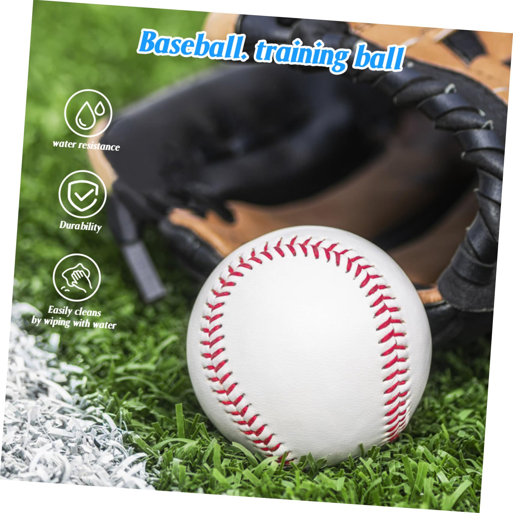 Toddmomy Balones Piezas Béisbol para PVC 12 de Entrenamiento Principiantes