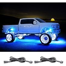 LED Rock Light Extension Wire 2 PCS, 47 Inch 4 Pin LED Extension Cable with Interface, RGB LED Light Extension Cable for Trucks UTV ATV SUV