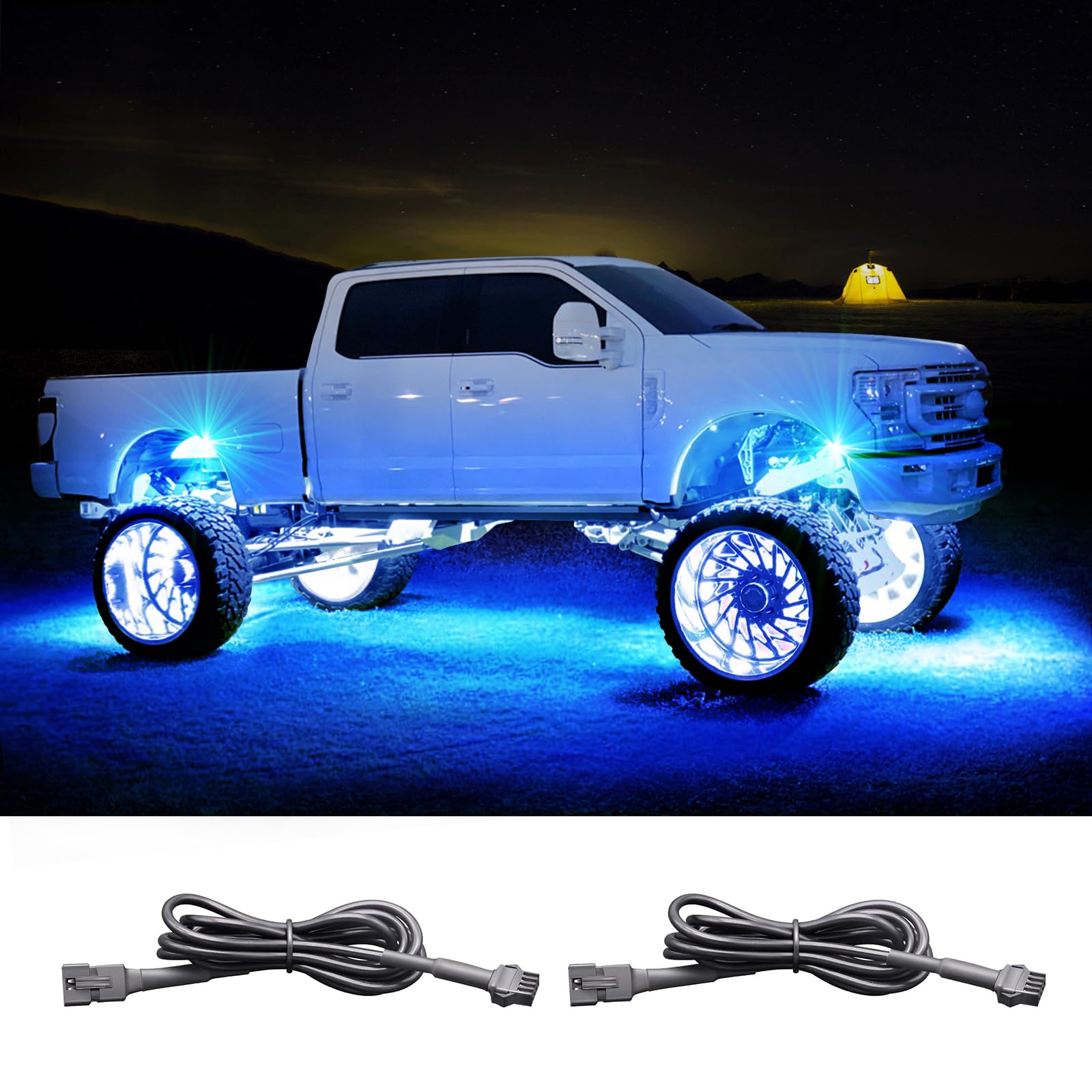 Amazon.com: LED Rock Light Extension Wire 2 PCS, 47 Inch 4 Pin LED