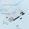 Aula F75 Mechanical RGB TKL Ice Vein Switch Wireless Macro Hot Swap Keyboard Navy Blue