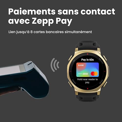Amazfit T-Rex 3 Pro Montre Connectée Outdoor 44mm – Écran AMOLED Saphir, Flashlight, Lunette Titane, GPS, Cartes Hors Ligne, 17 Jours Autonomie, 180+ Modes Sport, Smartwatch pour Android iPhone - 7
