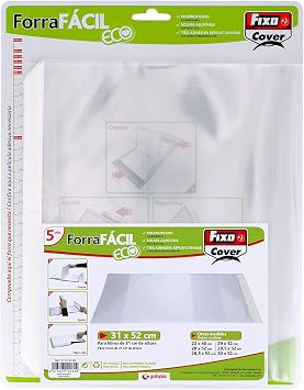 Fixo Cover 01014600-blister 5 Forra Easy Eco with Flap Adjustable 310 x 520 mm