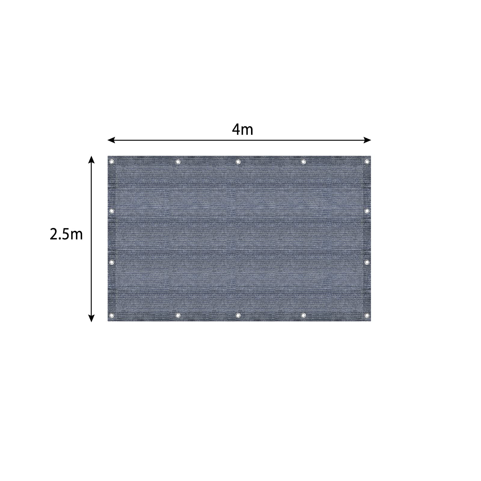 UISEBRT Vorzeltteppich Campingmatte mit Tragetasche + Heringe Atmungsaktiv Zeltteppich HDPE Markisenteppich Zeltunterlage Outdoor Campingteppich Verschiedene Größen Bläulich-grau