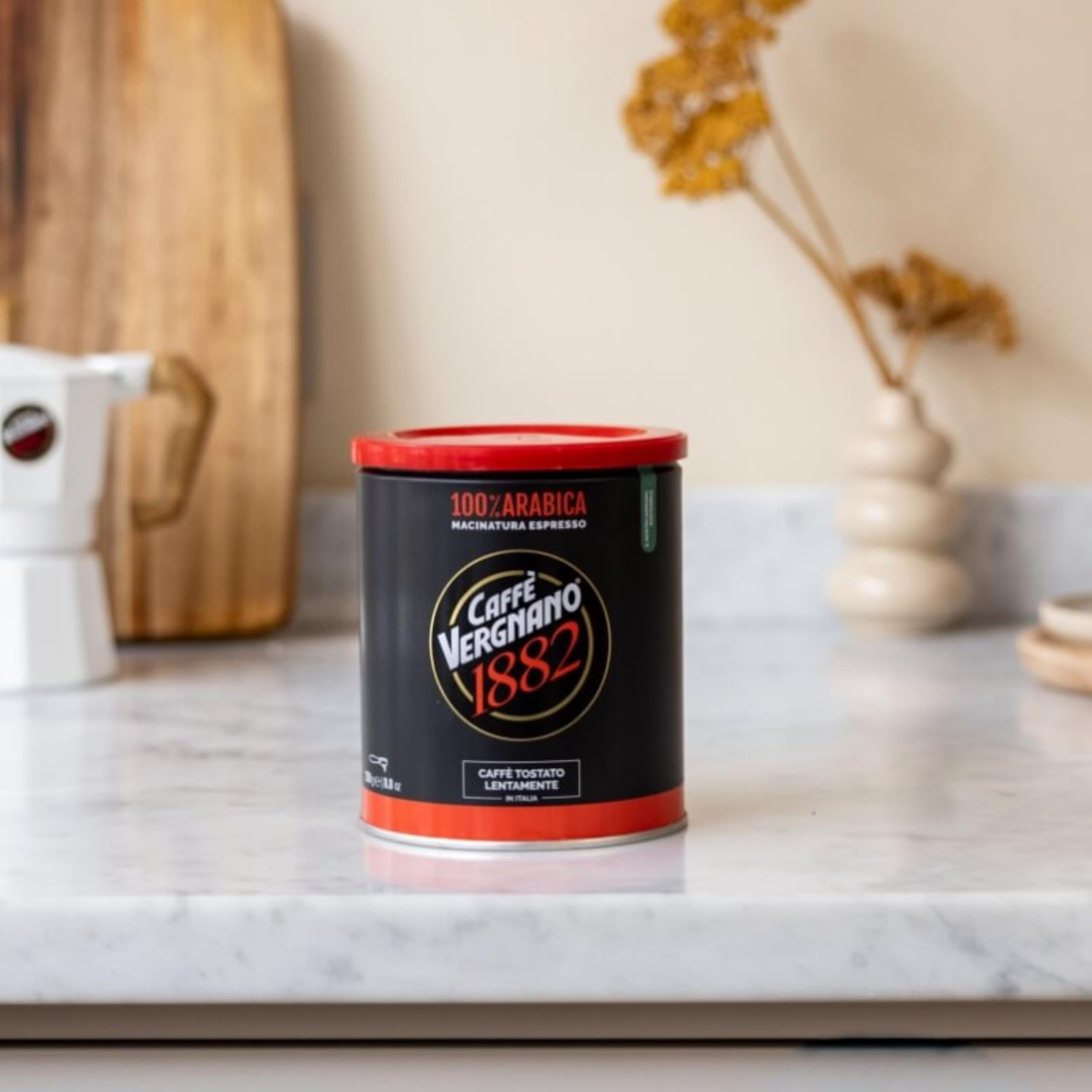 Caffè Vergnano 1882 - Boîte de café 100% Arabica Moulu Espresso - 1x250 gr