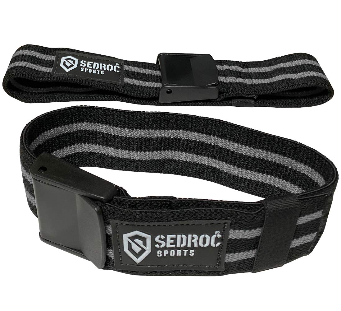 Sedroc Occlusion Bands Blood Flow Restriction Muscle Straps for Arms and Legs gray