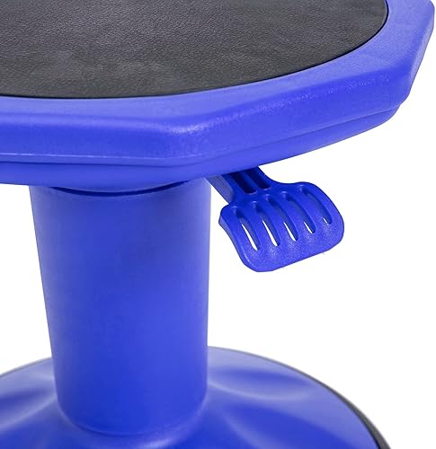 Miniatura 4 de Flash Furniture Carter Taburete de aprendizaje activo de altura ajustable para aulas, taburete tambaleante sin respaldo con giro de 360 grados, 14 a
