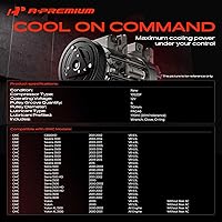 Vista 2 de Compresor de aire A-Premium con embrague compatible con modelos Chevrolet, GMC - Silverado, Sierra, Tahoe, Yukon, Suburban, Express, Escalade