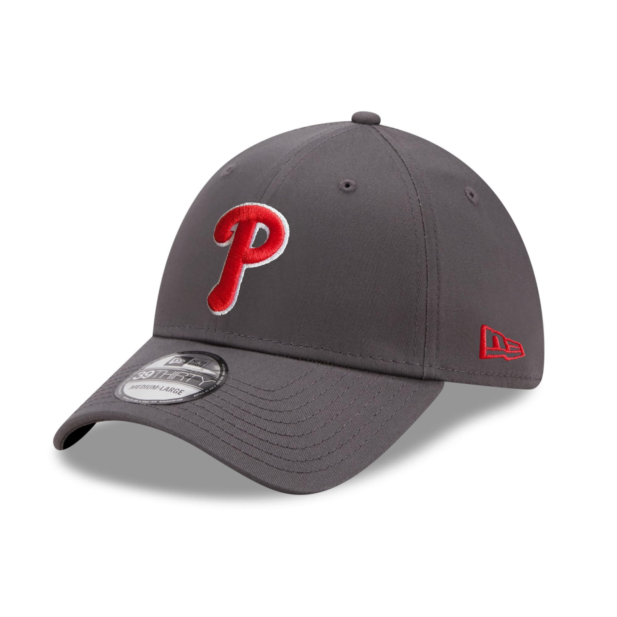 New Era Philadelphia Phillies MLB Graphene Grey 39Thirty Stretch Cap