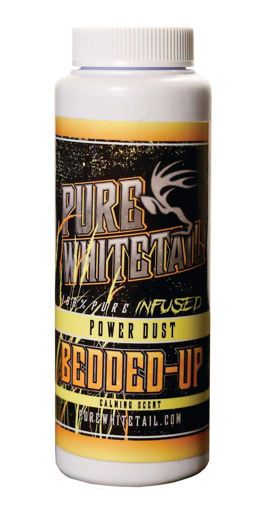 Pure Whitetail Bedded-Up Natural Calming Scent – Power Dust – Bedding Area and Deer Herd Mock Scrape and Cover Scent