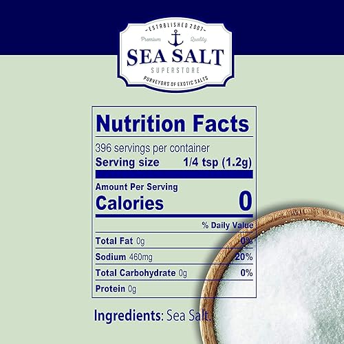 Miniatura 2 de Sal marina Kosher de grano fino, no yodada (agitador de 17 onzas) - Sea Salt Superstore