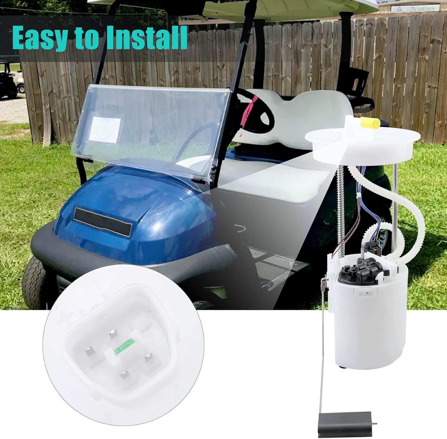 105043401 105282901 Fuel Pump Assembly Fits for Club Car Golf Cart 2016-2023 Precedent Onward’s & Tempo with EFI Fuel System Fuel Pump Module Assembly